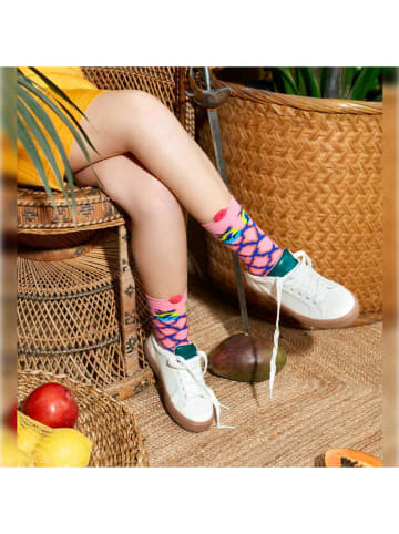 Happy Socks Socken "Snake" in Rosa/ Blau