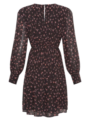 MOSS COPENHAGEN Kleid "Evelda Orabella" in Braun/ Pink