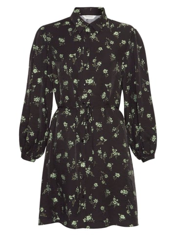 MOSS COPENHAGEN Kleid "Jusine Karalynn" in Grün/ Schwarz