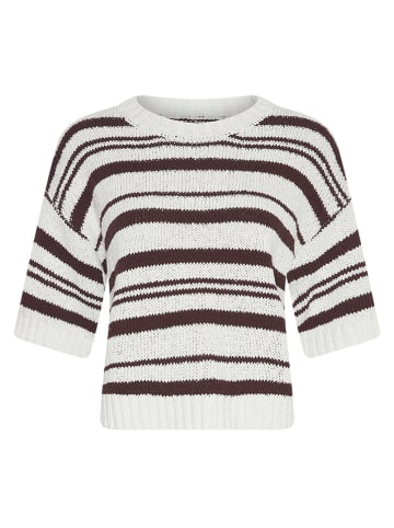 MOSS COPENHAGEN Sweter "Hannalie" w kolorze brązowo-kremowym