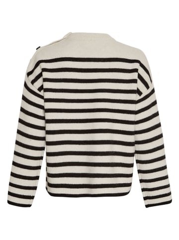 MOSS COPENHAGEN Sweter "Carina" w kolorze biało-czarnym