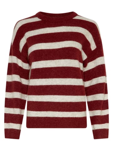 MOSS COPENHAGEN Pullover "Festina" in Bordeaux/ Creme