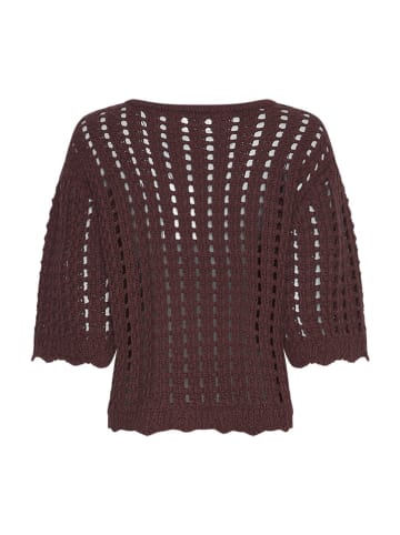 MOSS COPENHAGEN Sweter "Fairyn" w kolorze ciemnobrązowym