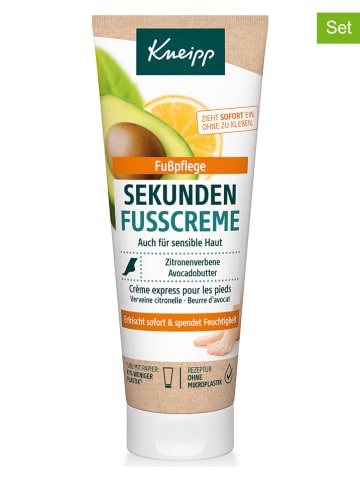 Kneipp 4er-Set: Sekunden-Fußcreme, je 75 ml