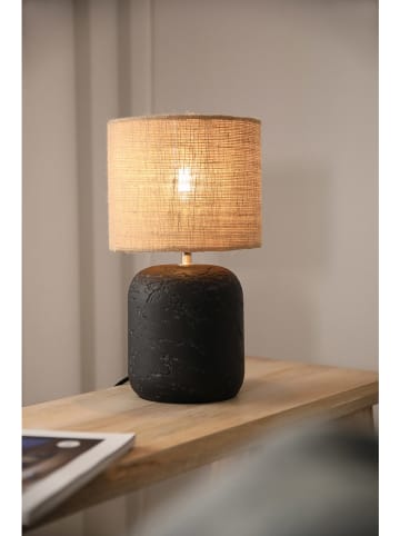 Marksljöd Lampa stołowa "Montagna" w kolorze czarno-jasnobrązowym - wys. 32 x Ø 18 cm