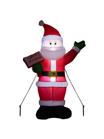 Hollybell Aufblasbare LED-Dekofigur in Rot - (B)78 x (H)126 x (T)50 cm