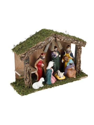 Hollybell Dekoaufsteller ''Christmas Crib'' in Bunt - (B)30 x (H)21 x (T)10 cm