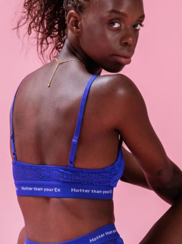The Female Company Bustier "Lace" in Blau