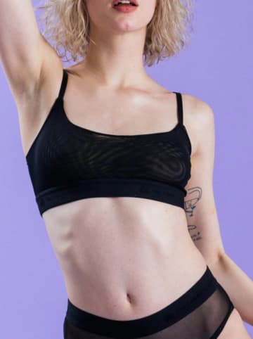 The Female Company Bustier "Mesh" in Schwarz