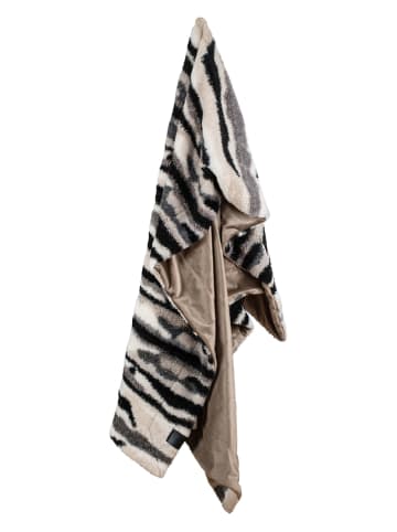 Sagaform Plaid "Alba'' beige/grijs - (L)170 x (B)130 cm