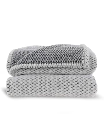 Sagaform Pled "Alba" w kolorze jasnoszarym - 170 x 130 cm