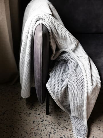 Sagaform Plaid "Alba'' lichtgrijs - (L)170 x (B)130 cm