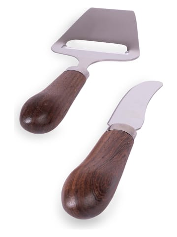 Sagaform 2tlg. Schneider-Set in Braun - (H)16 cm