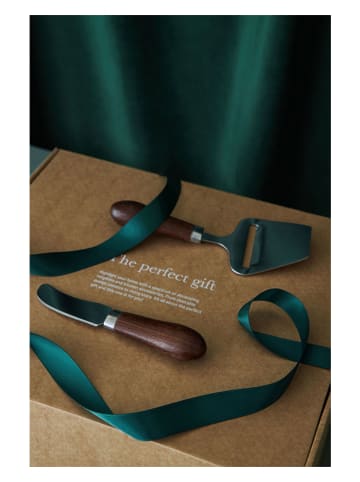 Sagaform 2tlg. Schneider-Set in Braun - (H)16 cm