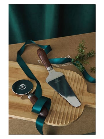 Sagaform 2tlg. Pizza-Set in Braun