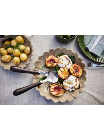 Sagaform 2-delig saladebestek "Astrid" bruin - (L)23 cm