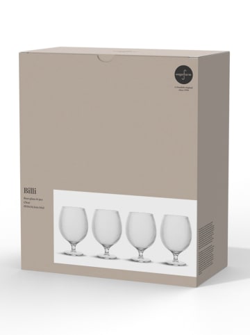 Sagaform 4er-Set: Biergläser ''Billi'' - 500 ml