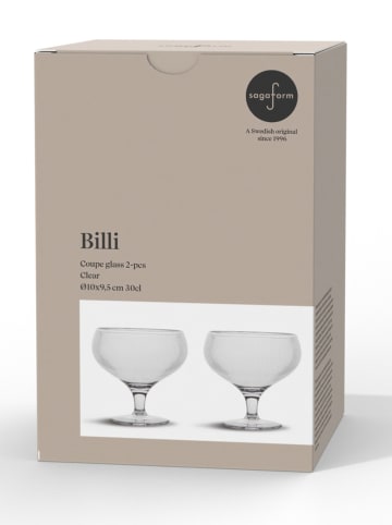 Sagaform Kieliszki koktajlowe (2 szt.) "Billi" - 300 ml