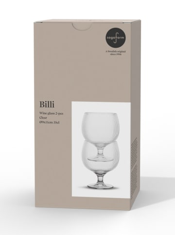 Sagaform 2er-Set: Weingläser ''Billi'' - 350 ml