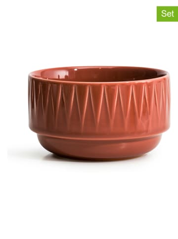 Sagaform Miski (6 szt.) "Coffee & More" w kolorze czerwonym - wys. 7 x Ø 12 cm
