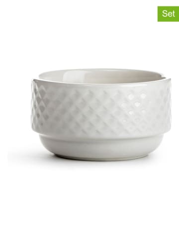 Sagaform Miski (6 szt.) "Coffee & More" w kolorze białym - wys. 7 x Ø 12 cm