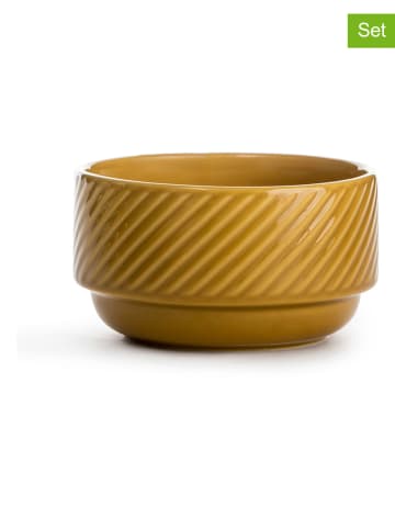 Sagaform Miski (6 szt.) "Coffee & More" w kolorze żółtym - wys. 7 x Ø 12 cm
