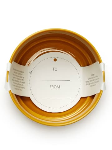 Sagaform 6-delige set: kommen "Coffee & More'' geel - (H)7 x Ø 12 cm