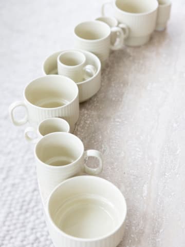 Sagaform Kubki (2 szt.) "Coffee & More" w kolorze kremowym do kawy - 250 ml