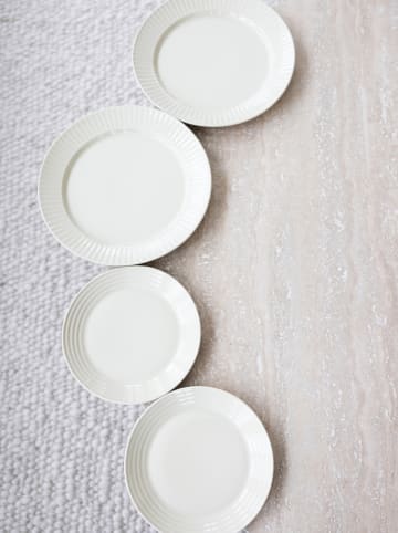 Sagaform Talerze obiadowe (4 szt.) "Coffee & More" w kolorze kremowym - Ø 27,5 cm