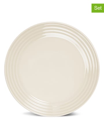 Sagaform Talerze śniadaniowe (6 szt.) "Coffee & More" w kolorze kremowym - Ø 20 cm