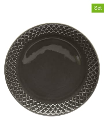 Sagaform Talerzyki deserowe (6 szt.) w kolorze antracytowym - Ø 20 cm