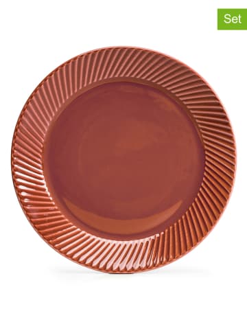 Sagaform 6-delige set: ontbijtborden ''Coffee & More'' oranje - Ø 20 cm