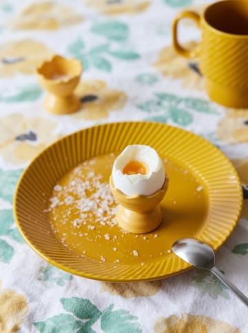 Sagaform 6er-Set: Frühstücksteller ''Coffee & More'' in Gelb - Ø 20 cm