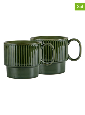 Sagaform 2-delige set: theekoppen "Coffee & More'' groen - 500 ml