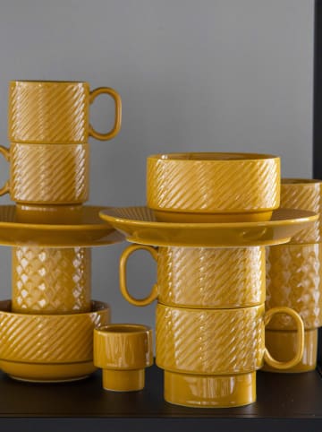 Sagaform Kubki (6 szt.) "Coffee & More" w kolorze żółtym do herbaty - 500 ml