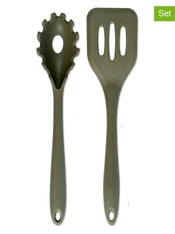 Sagaform 2-częściowy zestaw przyborów kuchennych "Daniel" w kolorze zielonym