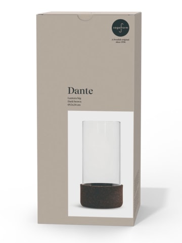 Sagaform Windlicht "Dante'' zwart - (H)24 x Ø 12 cm