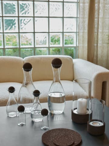 Sagaform Windlicht "Dante'' zwart - (H)17 x Ø 9 cm