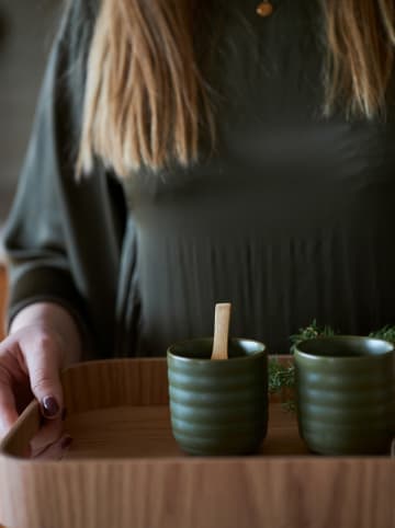 Sagaform Kubki (2 szt.) "Ellen" w kolorze zielonym - 180 ml