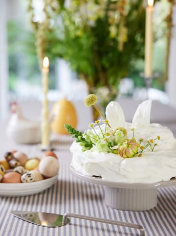 Sagaform Servierplatte ''Ellen'' in Beige - (H)4 x Ø 20 cm