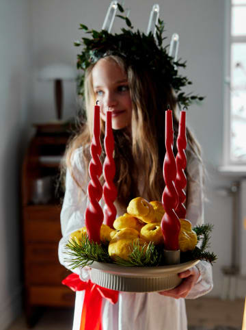 Sagaform Kerzenhalter ''Maria'' in Grau - (H)5 x Ø 23 cm