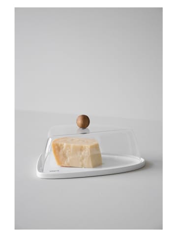 Sagaform Käse-Frischhaltedose in Weiß - (B)25 x (H)13 x (T)16 cm