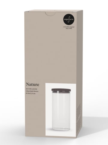 Sagaform Vorratsbehälter ''Nature'' in Schwarz - 1,5 l