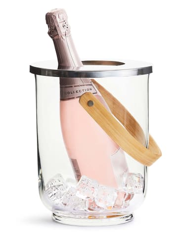 Sagaform Świecznik "Nature" w kolorze beżowym - wys. 32 x Ø 19 cm