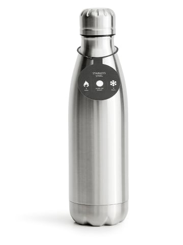Sagaform Edelstahl-Trinkflasche ''Olle'' in Silber - 500 ml