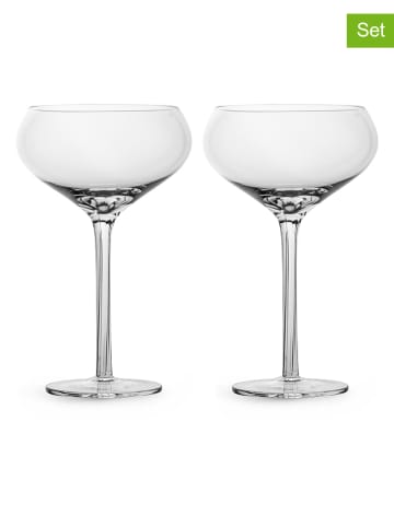 Sagaform 2-delige set: champagneglazen "Saga" - 290 ml