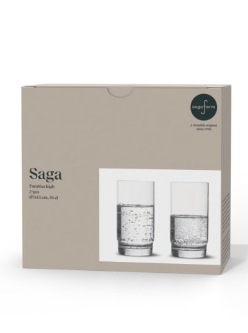 Sagaform 2er-Set: Gläser ''Saga'' - 360 ml