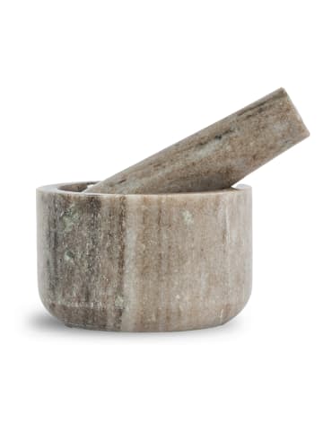 Sagaform Moździerz "Sten" w kolorze beżowym - wys. 6,5 x Ø 11 cm