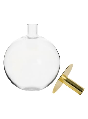 Sagaform Świecznik w kolorze złotym - wys. 18 x Ø 15 cm