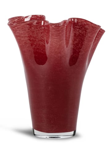 Sagaform Wazon "Viva" w kolorze czerwonym - wys. 24,5 x Ø 20 cm